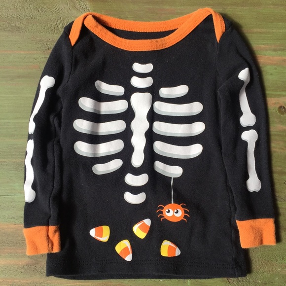 Other - Baby toddler Halloween skeleton top 18 mo